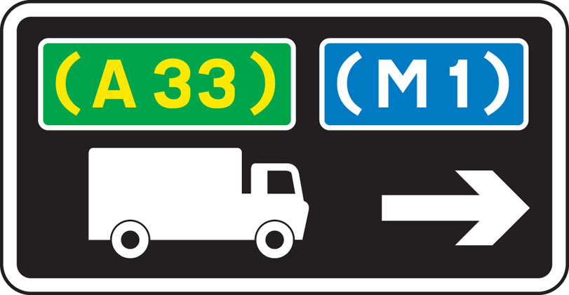 Advisory route for lorries