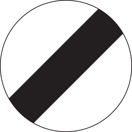 National speed limit applies
