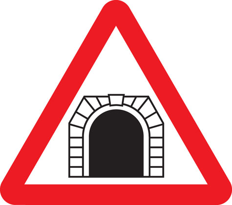 Tunnel ahead